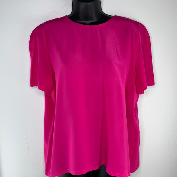 Oleg Cassini silk blouse - Picture 1 of 8